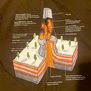 Lava lamp brown T-shirt.